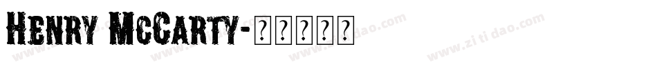 Henry McCarty字体转换